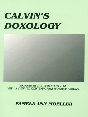 cover image of Calvin's Doxology